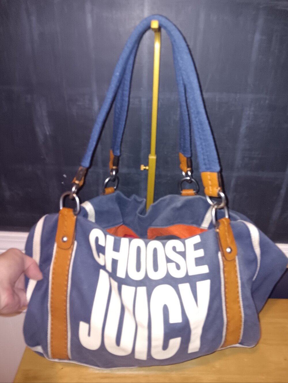 Juicy Couture Vintage Y2k Choose Juicy Canvas Tote Bag